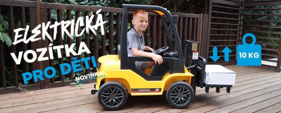 detsky elektricky vysokozdvizny vozik Bluetouch